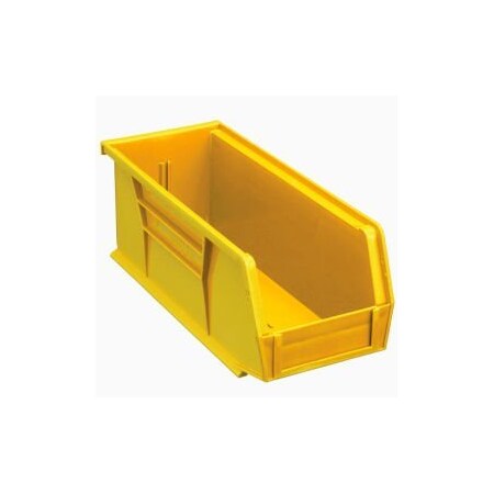 Quantum Storage Systems Hang & Stack Storage Bin, Yellow, 12 PK QUS224YL
